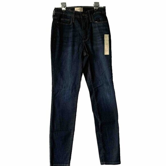 Women's High-Rise Skinny Jeans - Universal Thread, Dark Wash Womens Size 2 - Picture 1 of 8